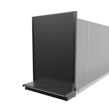 Lozier Gondola Shelving End Cap Black 48W 72H 16D P476S-EC